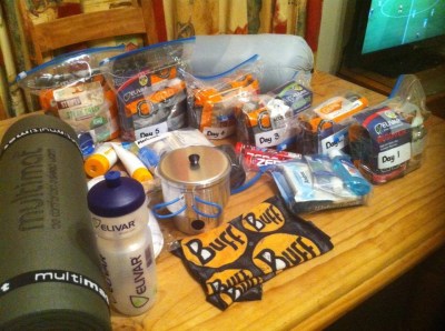 Daily Supplies - packed and ready to go